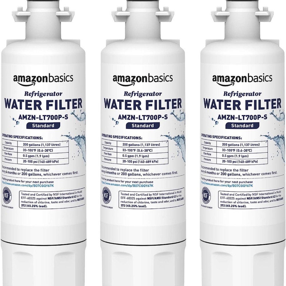 Amazon Basics Replacement LG LT700P Refrigerator Water Filter Cartridge -